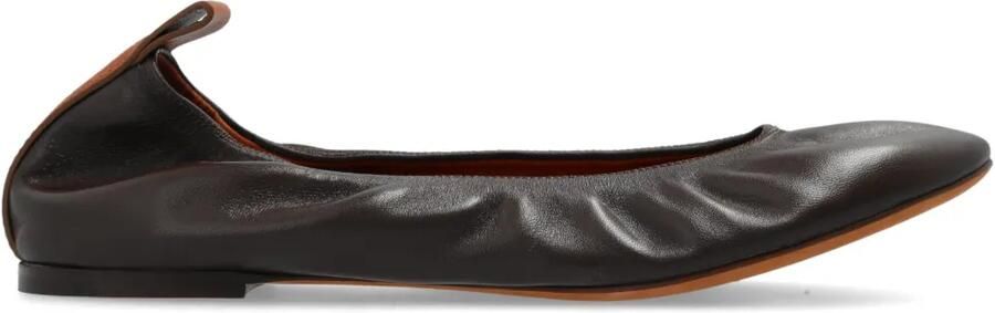 Lanvin Leren ballerina's Bruin