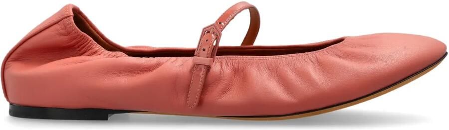 Lanvin Leren ballerina's Roze