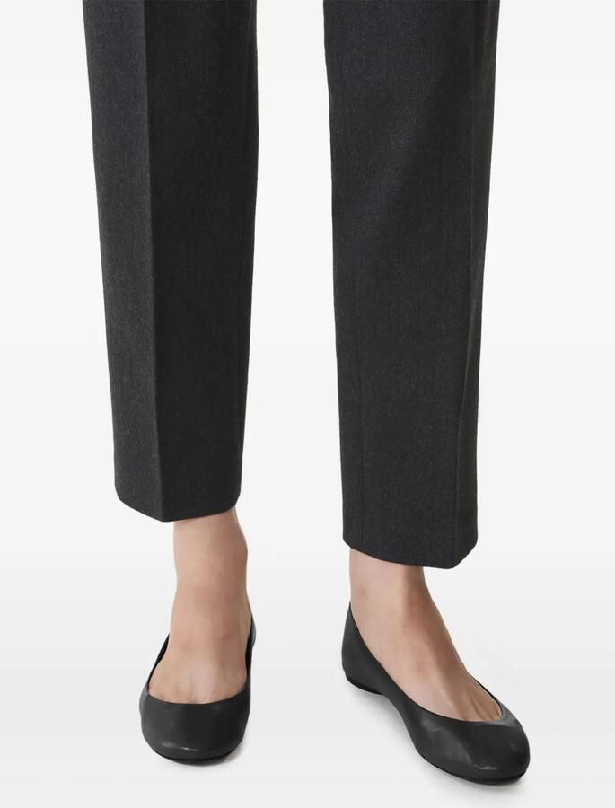 Lanvin Leren ballerina's Zwart