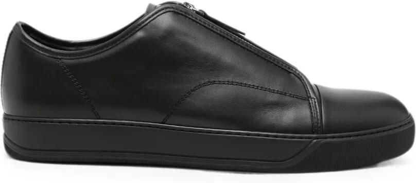 Lanvin Leren sneakers met rits Zwart