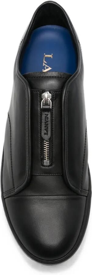 Lanvin Leren sneakers met rits Zwart - Foto 4