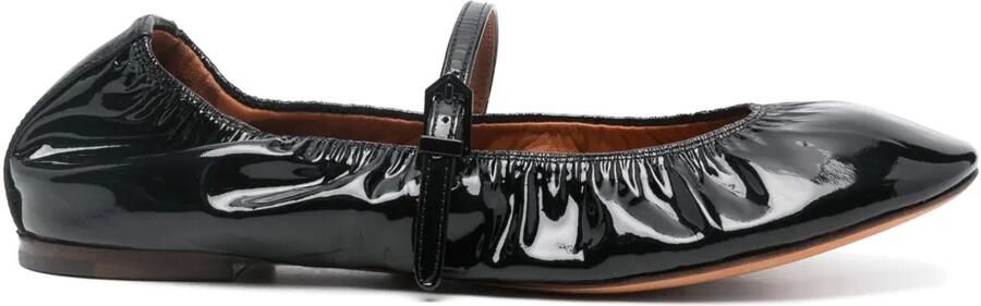 Lanvin Mary Jane glanzende ballerina's Zwart