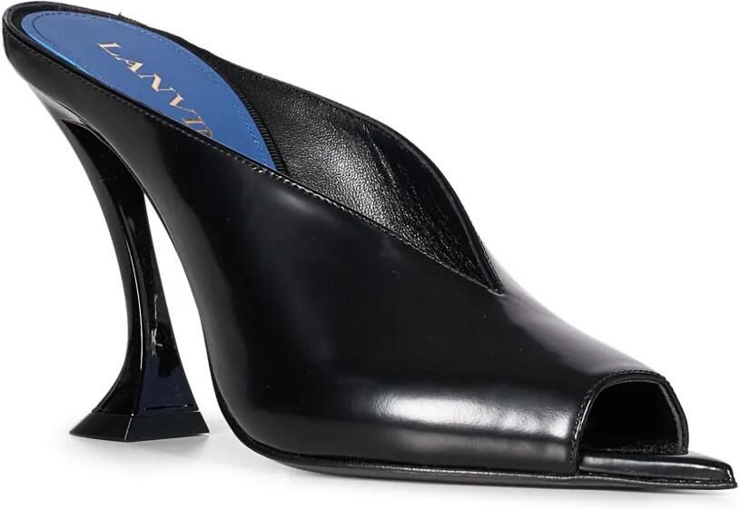 Lanvin midnight step mules in patent leather Zwart - Foto 2