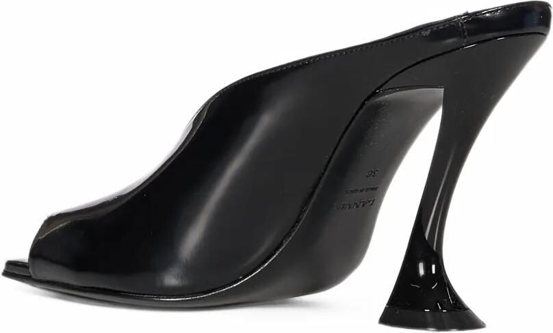 Lanvin midnight step mules in patent leather Zwart - Foto 3