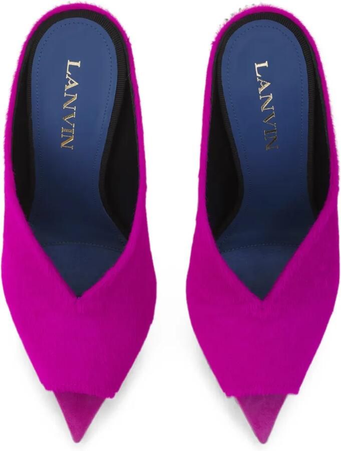 Lanvin Midnight Step pony muiltjes Roze - Foto 2