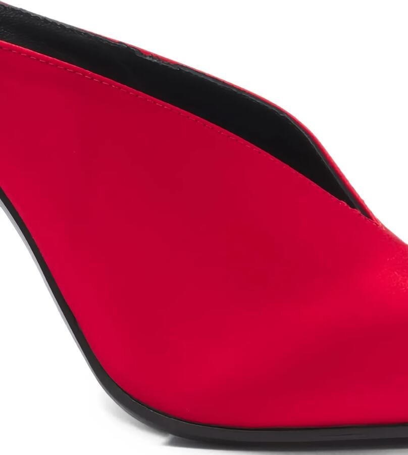 Lanvin Midnight Step satijnen sandalen met open neus Rood - Foto 2