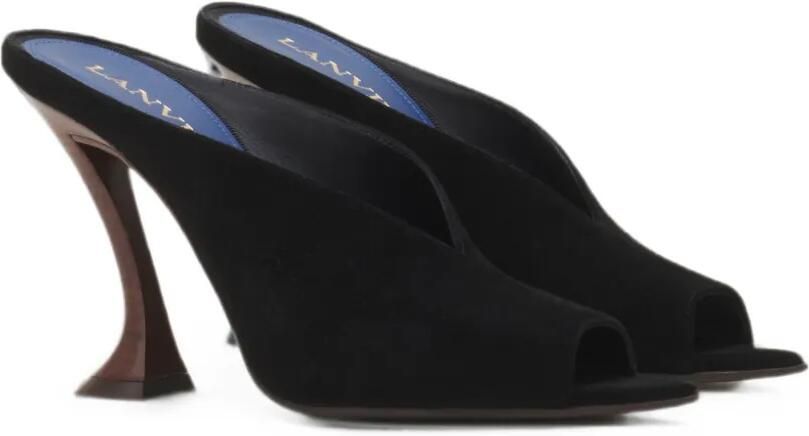 Lanvin Midnight Step suède muiltjes Zwart - Foto 5