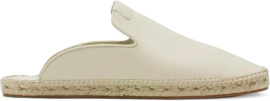 Lanvin Muiltjes met raffia zool Beige