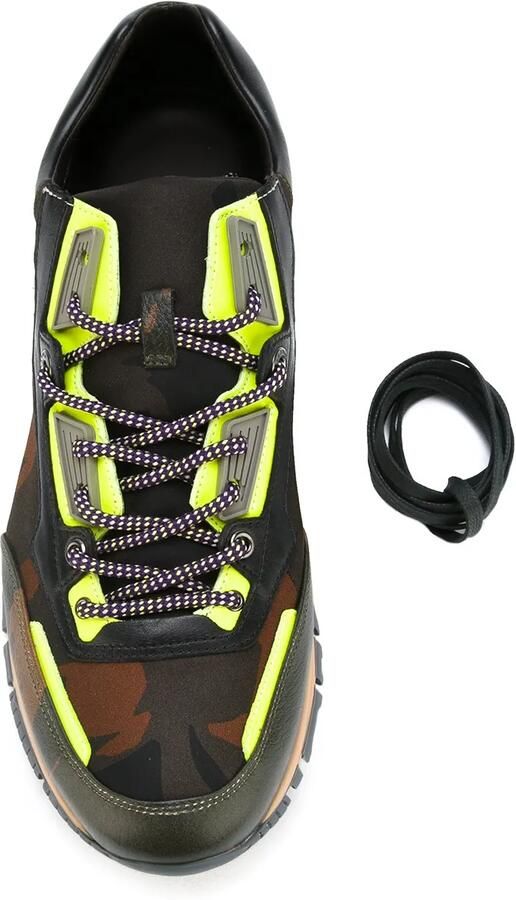 Lanvin paneled sneakers Groen