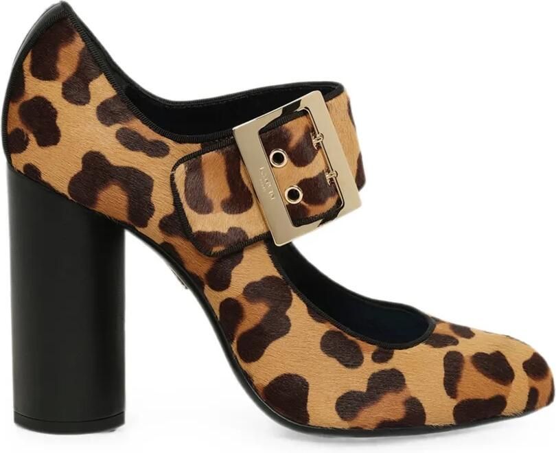 Lanvin Pumps met luipaardprint Bruin