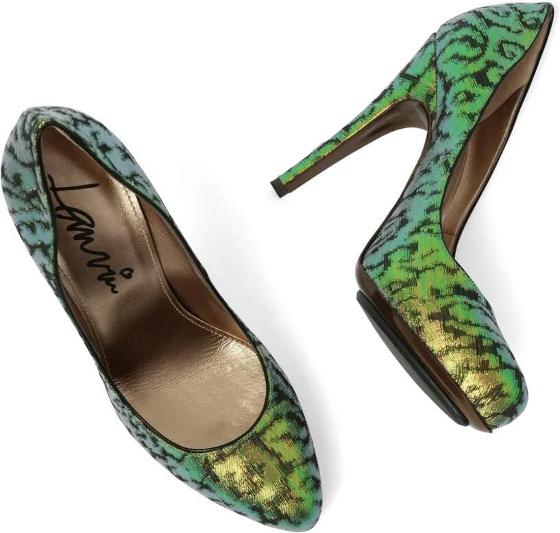 Lanvin Pumps met metallic effect en patroon Groen - Foto 2