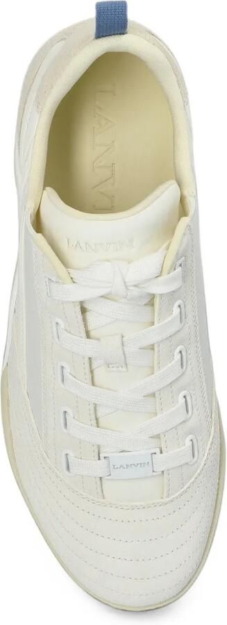 Lanvin quilted panelled sneakers Wit - Foto 5