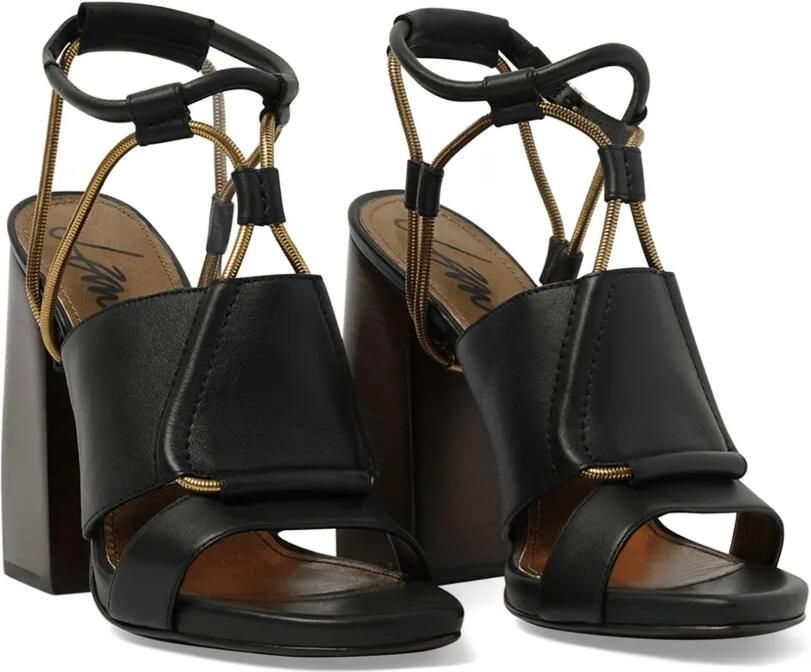 Lanvin Sandalen met meerdere bandjes en blokhak Zwart - Foto 3