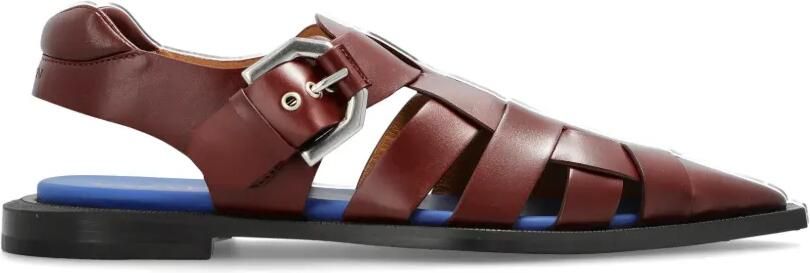 Lanvin Sandalen met puntige neus Bruin
