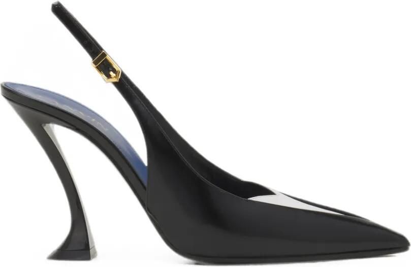 Lanvin Serenade leren slingback pumps Zwart