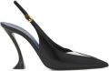 Lanvin Serenade leren slingback pumps Zwart - Zwart