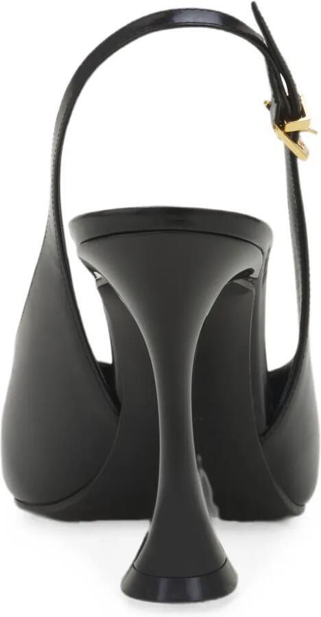 Lanvin Serenade leren slingback pumps Zwart - Foto 5