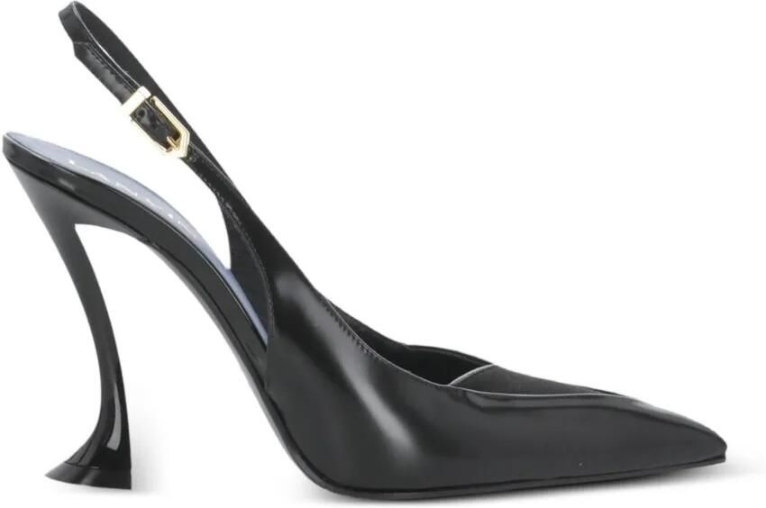 Lanvin Serenade leren slingback pumps Zwart