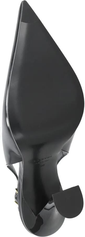 Lanvin Serenade leren slingback pumps Zwart - Foto 5