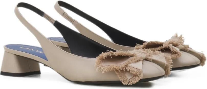 Lanvin Slingback pumps met strikdetail Beige - Foto 5