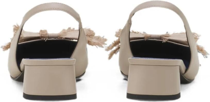 Lanvin Slingback pumps met strikdetail Beige - Foto 4