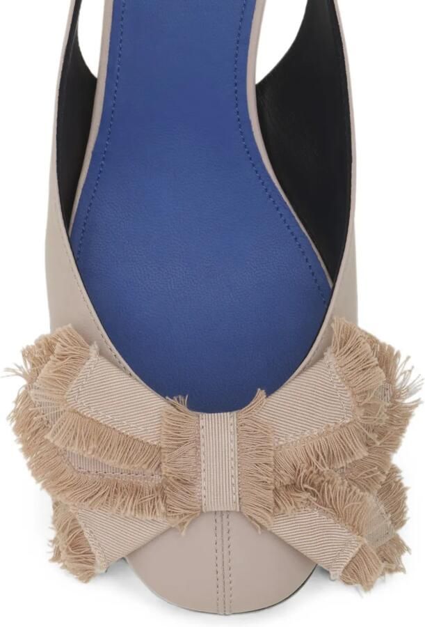 Lanvin Slingback pumps met strikdetail Beige - Foto 3