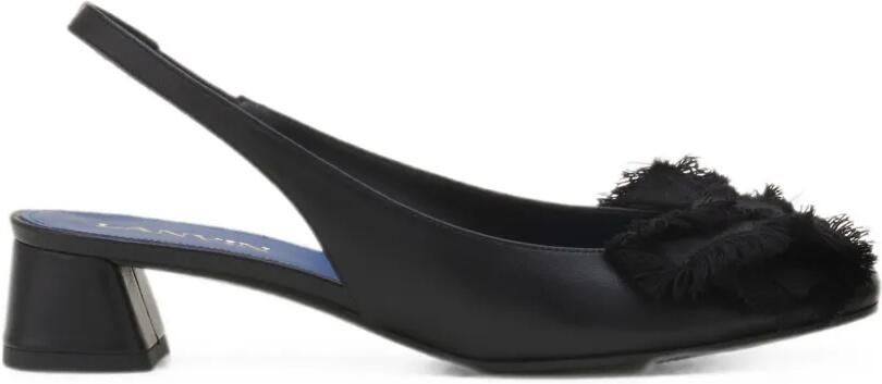 Lanvin Slingback pumps met strikdetail Zwart