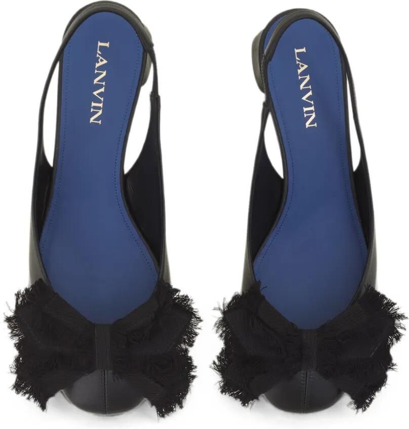 Lanvin Slingback pumps met strikdetail Zwart - Foto 2