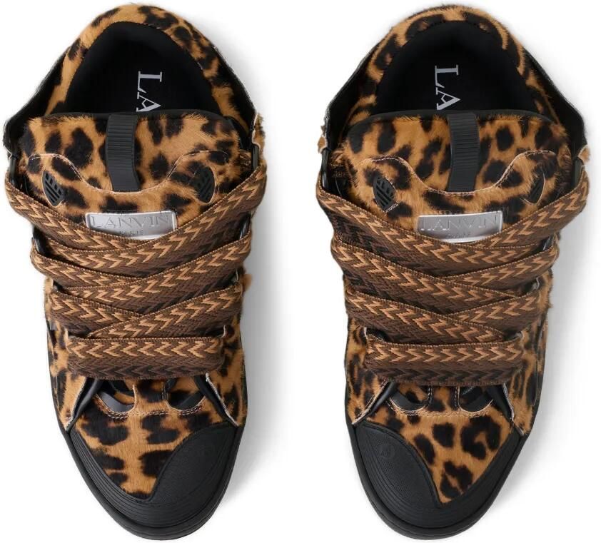 Lanvin Sneakers met luipaardprint en zigzagpatroon Bruin - Foto 2