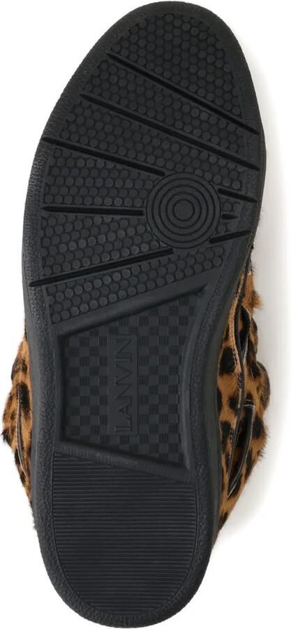 Lanvin Sneakers met luipaardprint en zigzagpatroon Bruin - Foto 4