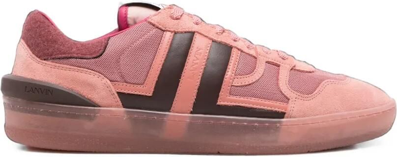 Lanvin Sneakers met mesh inzetstuk en vlakken Roze