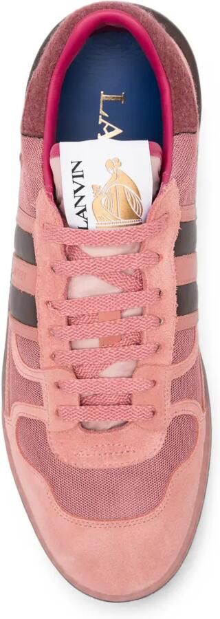 Lanvin Sneakers met mesh inzetstuk en vlakken Roze - Foto 4
