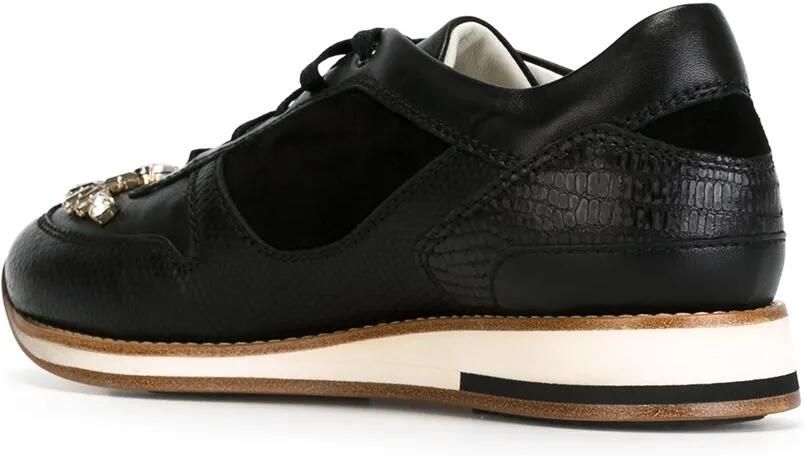 Lanvin Sneakers met suède vlakken Zwart - Foto 2
