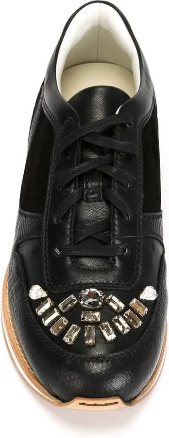 Lanvin Sneakers met suède vlakken Zwart - Foto 3