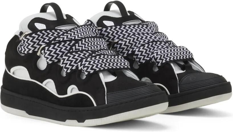 Lanvin Sneakers met zigzag veters Zwart - Foto 5
