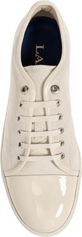 Lanvin Suède sneakers met gelakte neus Beige - Foto 5