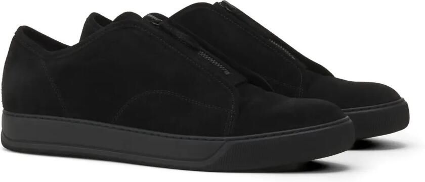 Lanvin Suède sneakers met rits Zwart - Foto 4