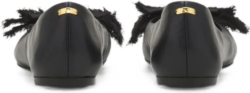 Lanvin The Bow ballerina's Zwart - Foto 4