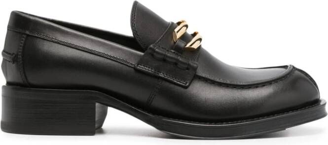 Lanvin Leren loafers Zwart