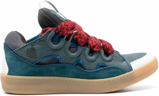 Lanvin Sneakers met logopatch Blauw