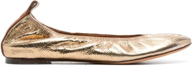 Lanvin Metallic ballerina's Goud