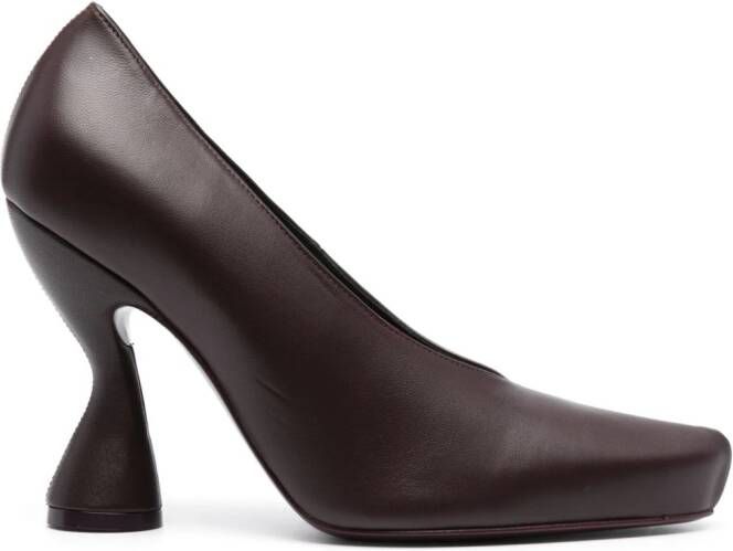 Lanvin Muse leren pumps Paars