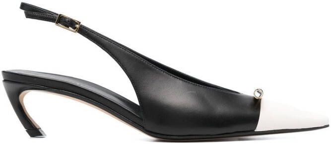 Lanvin Rita leren slingback pumps Zwart