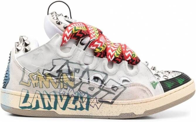 Lanvin Sneakers met graffiti-print Grijs