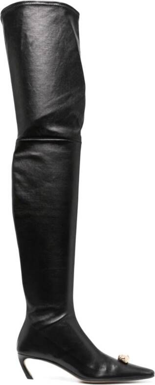 Lanvin Laarzen verfraaid met kristallen Zwart