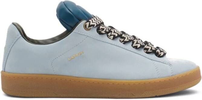 Lanvin x Future Hyper Curb suède sneakers Blauw