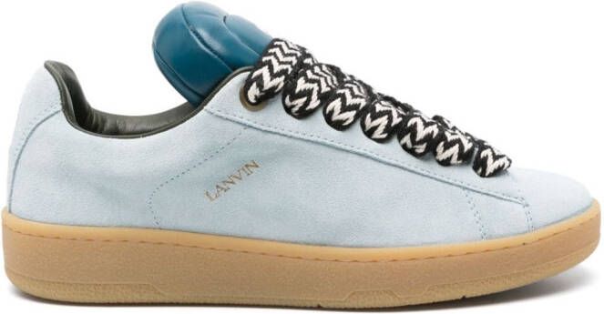 Lanvin x Future Hyper Curb suède sneakers Blauw