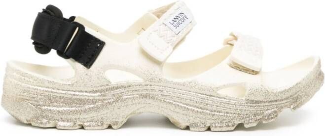 Lanvin x Suicoke Wake Curb sandalen Beige