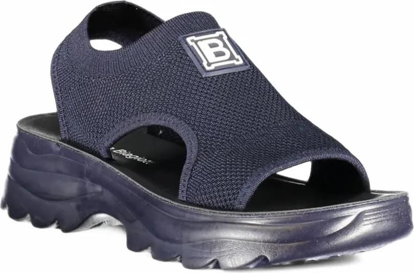 Laura Biagiotti Chunky sandalen met logopatch Blauw