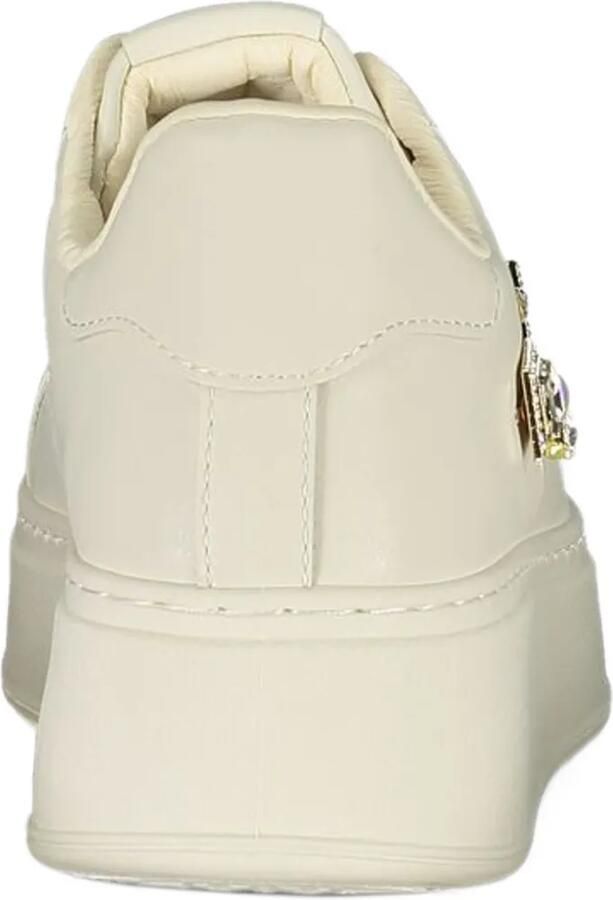 Laura Biagiotti crystal-embellished platform sneakers Beige - Foto 3